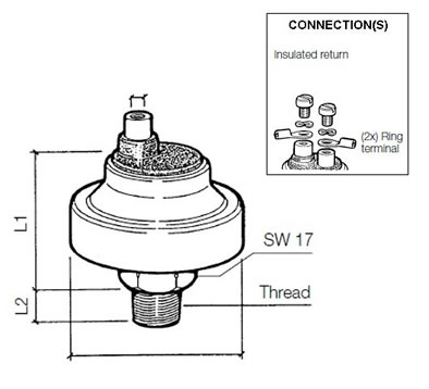 VDO Pressure switch 10.50 Bar